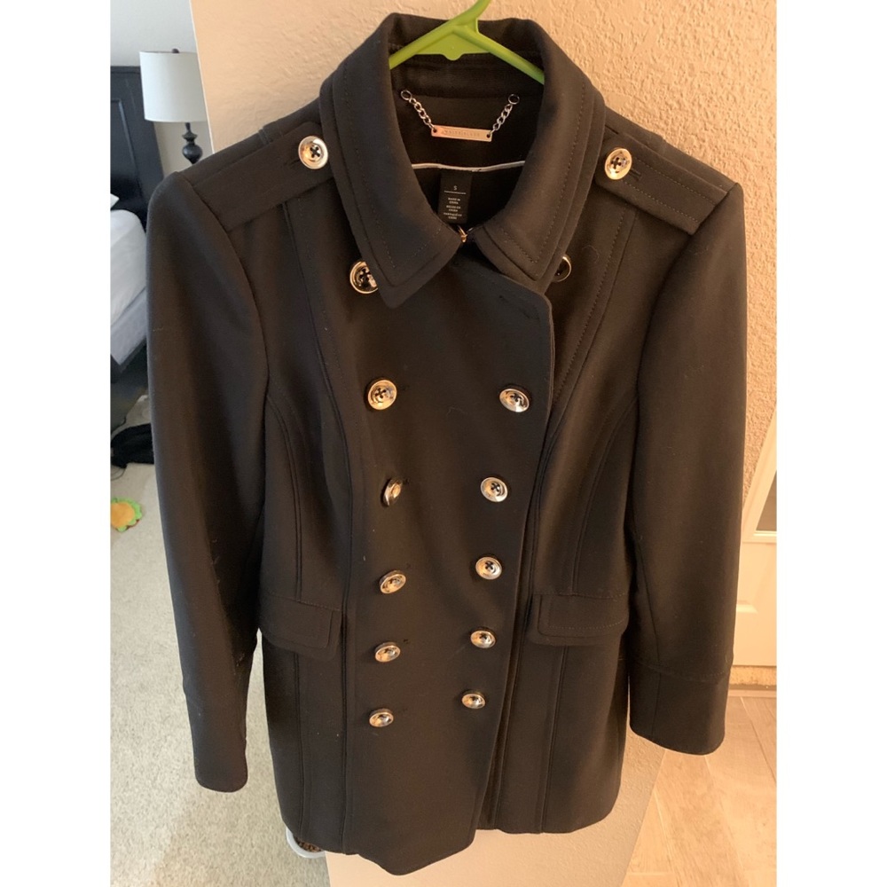 Black House White Market Double-Breasted Coat